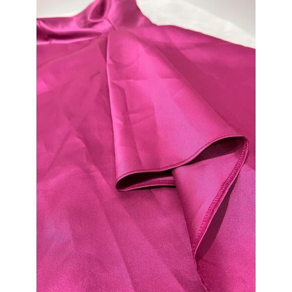 New Alfred Sung Size 8 One-Shoulder Satin Gown Alfred Sung Tea Rose *ThreadPull* - Picture 10 of 15